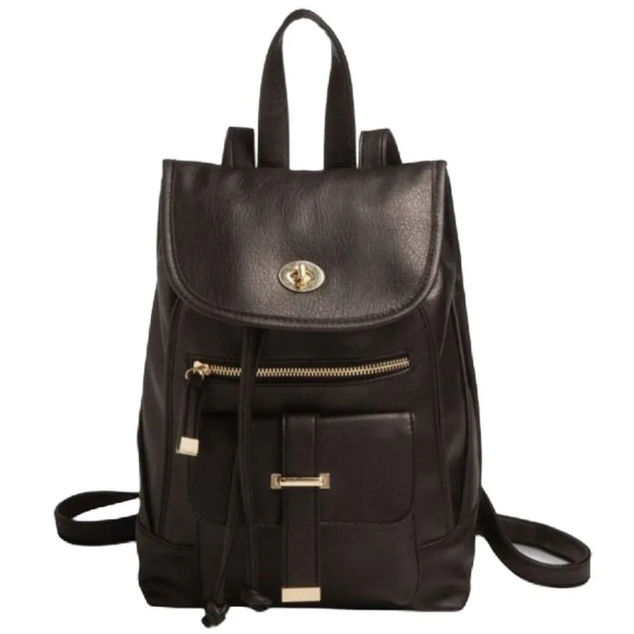 Women’s Black Backpack Handbag Black