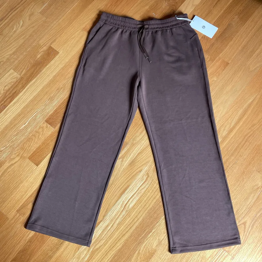 Colorfulkoala Velvra Modal Lounge Pants XL Brown Plum Wide Leg Drawstring NWT