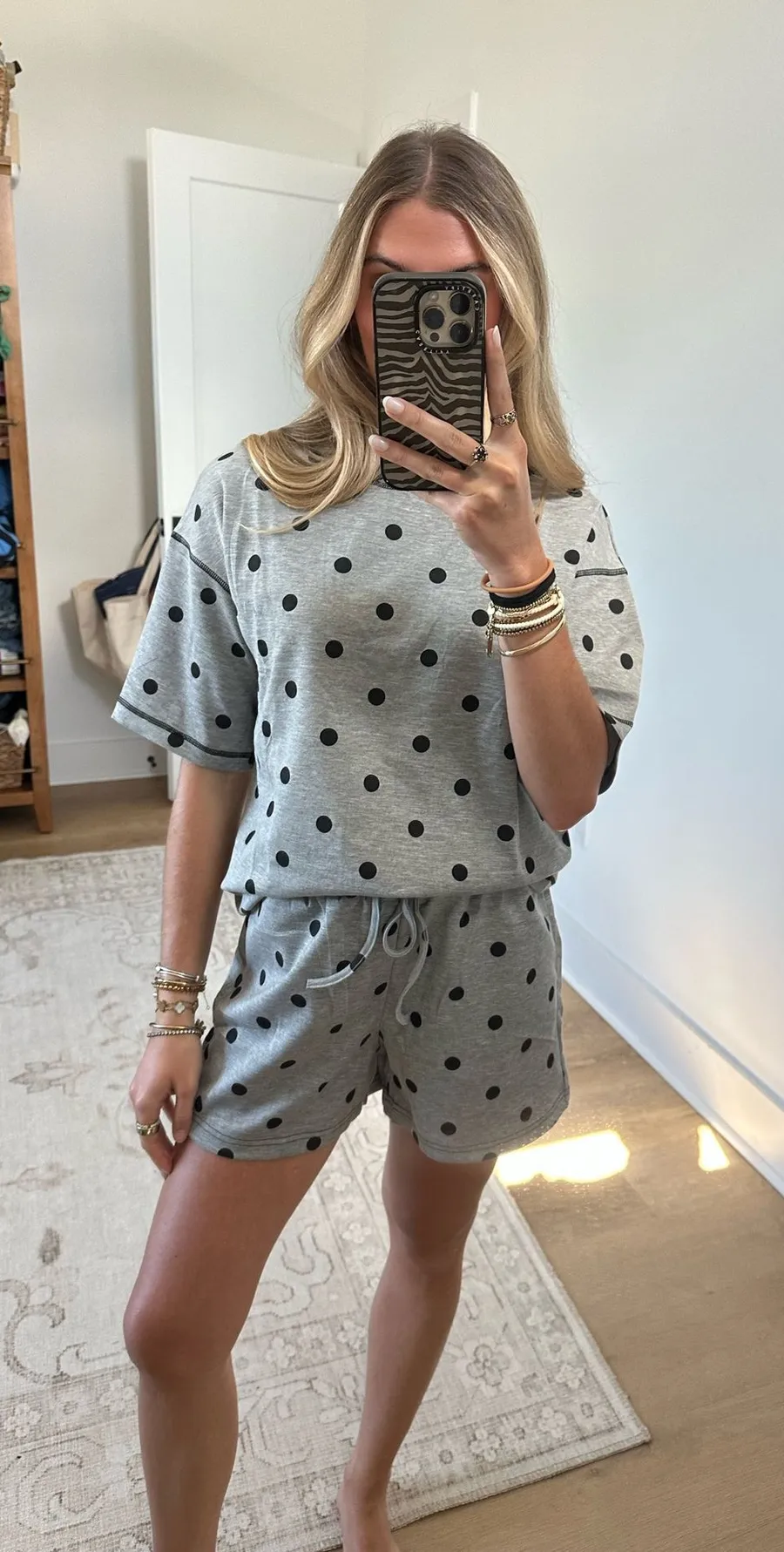 Amazon polka dot matching set