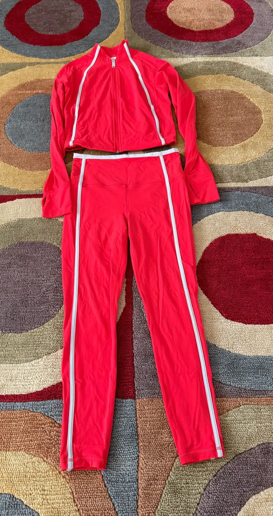 Athleta Women Matching Workout Set Elation Tight Salutation Full Zip Jacket XS S