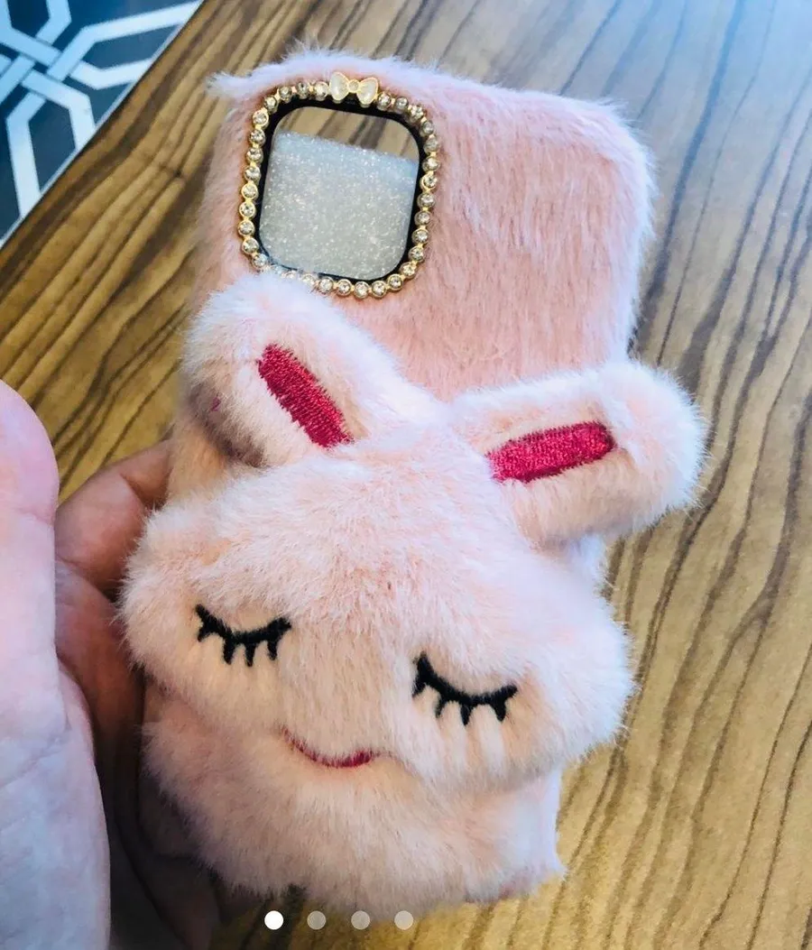 NEW iPhone 11 Pro Furry Kawaii Bunny Case