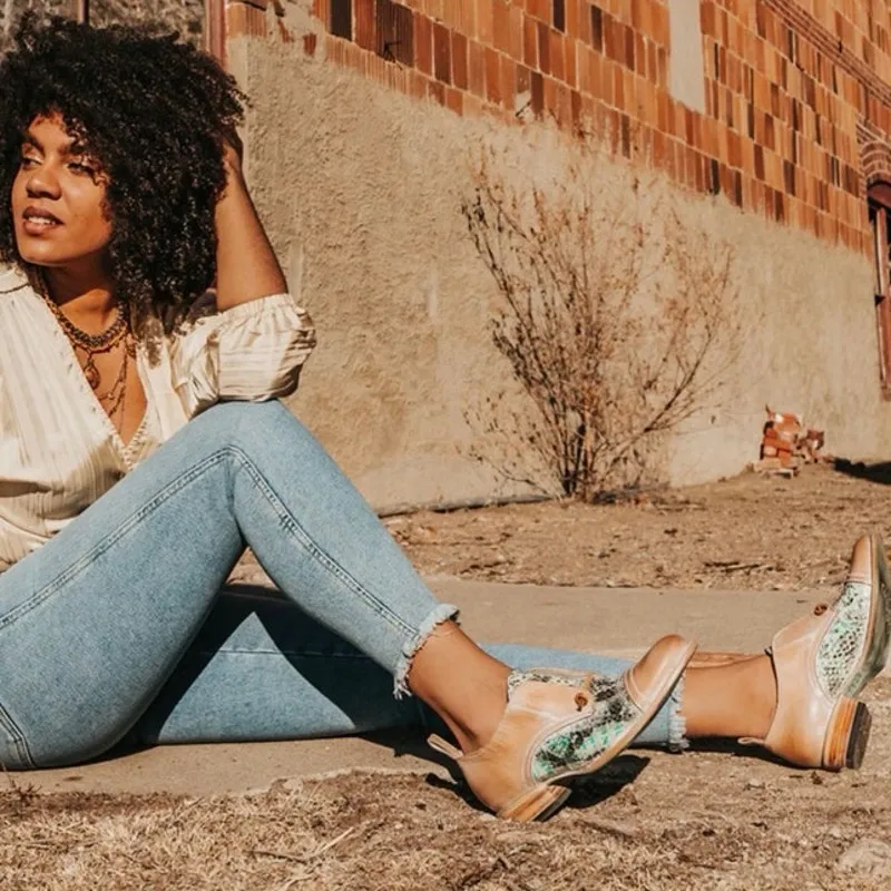 FREEBIRD Mabel Turquoise Tan Two