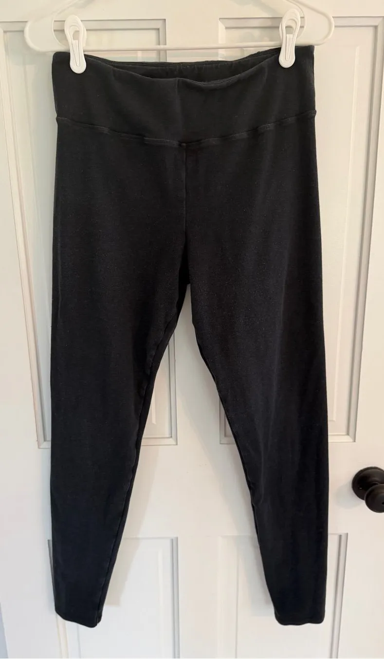 SKIMS Gray High Rise Cotton Blend Leggings XL 26” Inseam