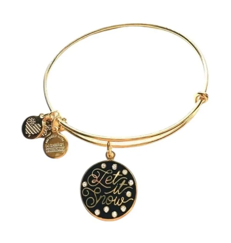 Alex and Ani Let it Snow Bangle Bracelet