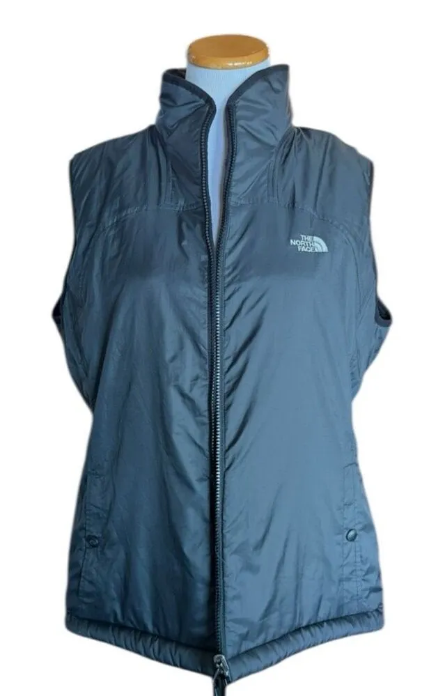 Womens The North Face Reversible Black Outdoor Vest - Sz L