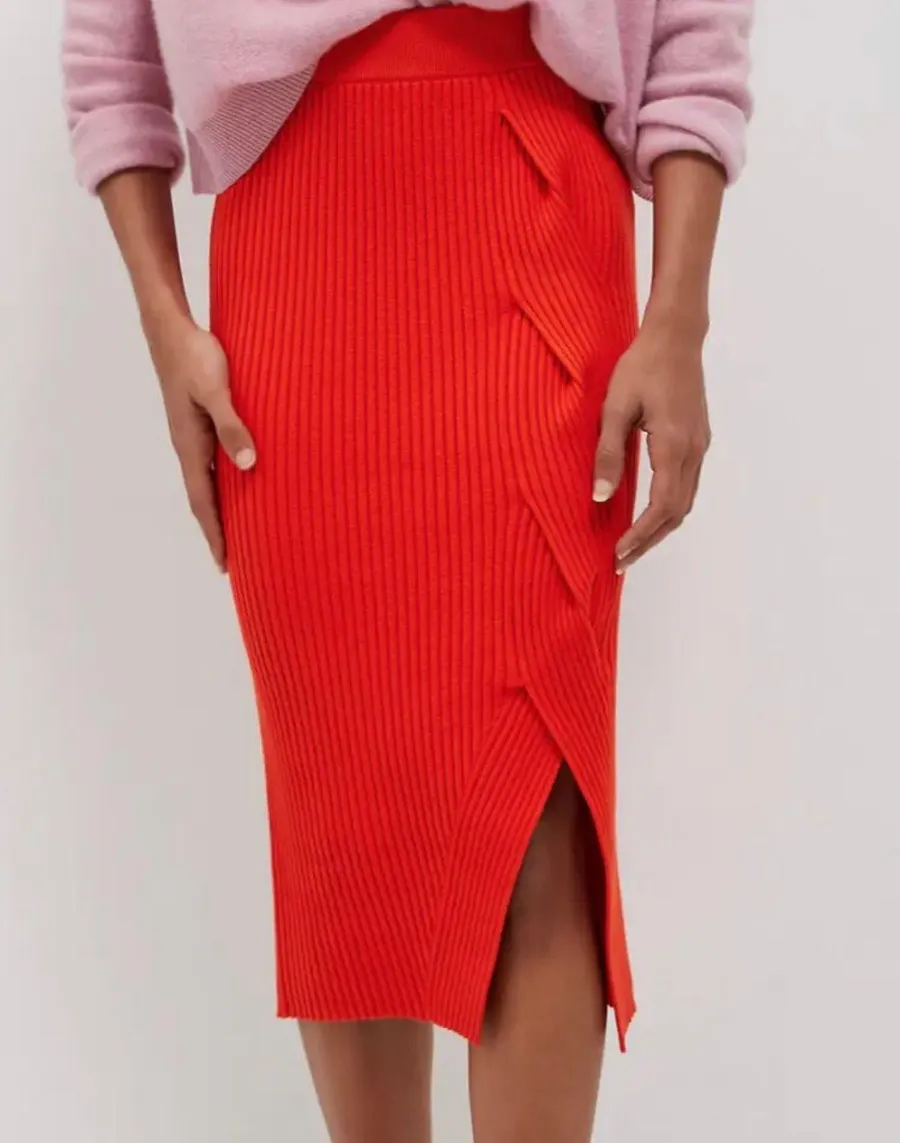 by Anthropologie pull on sweater knit midi skirt
