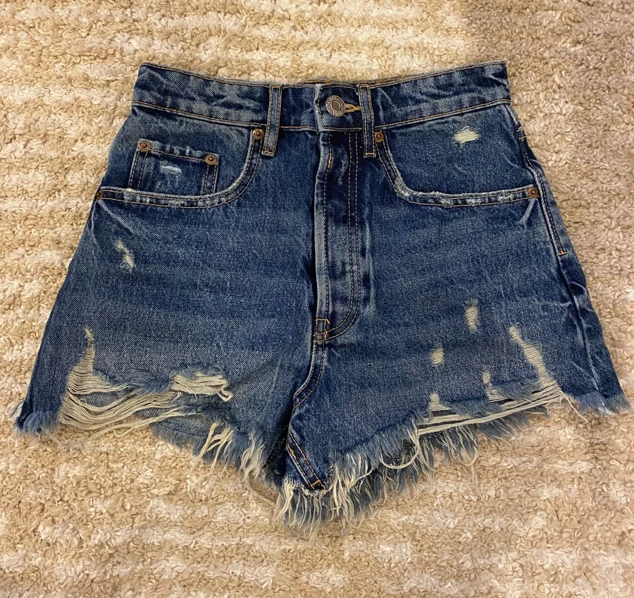 High Waisted Denim Shorts