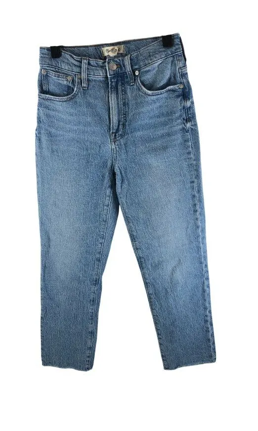Madewell Womens The Perfect Vintage Jean Size 25 Light Wash High Rise