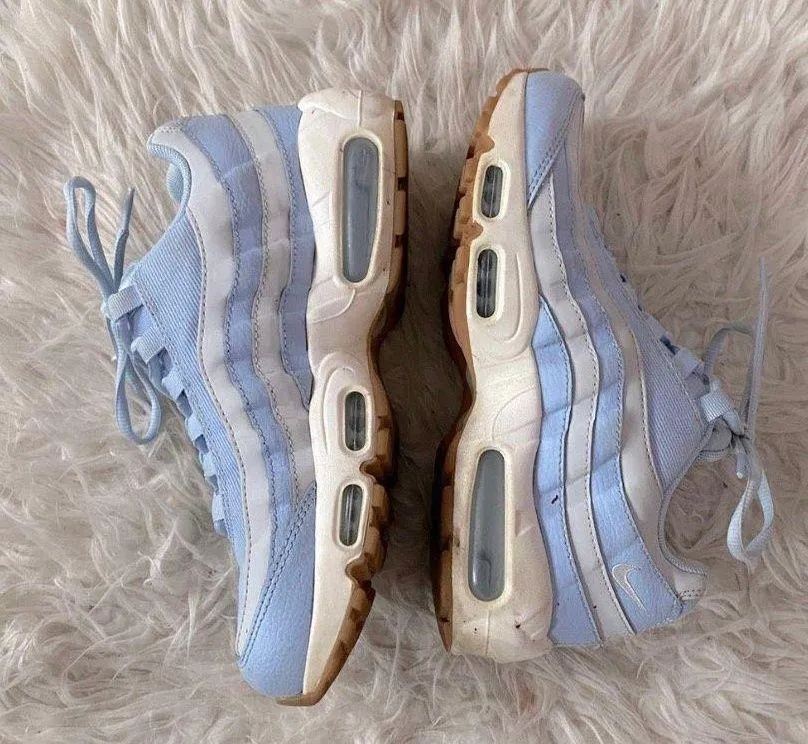 climax air max 95s rare pastel blue and white color way
