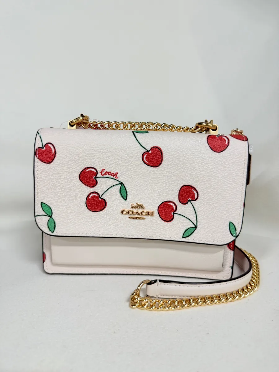 Coach Mini Klare Crossbody With Heart Cherry Print CE656