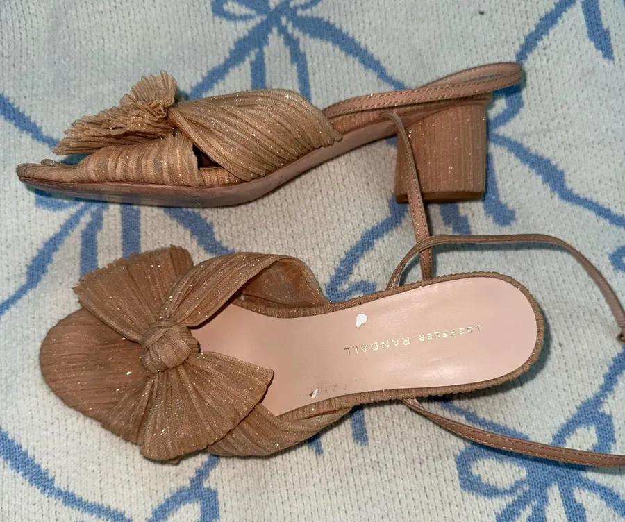 Loeffler Randall Heels Bow Camellia