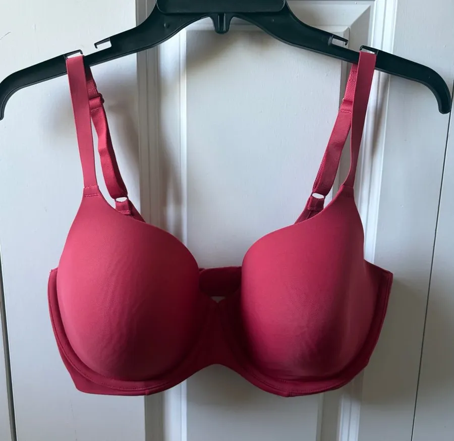 Ambrielle Everyday Full Coverage Bra Size 36DD Rose Pink