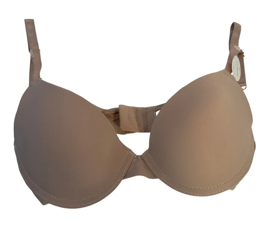Danskin Intimates Push Up Bra Nude Beige Smooth T