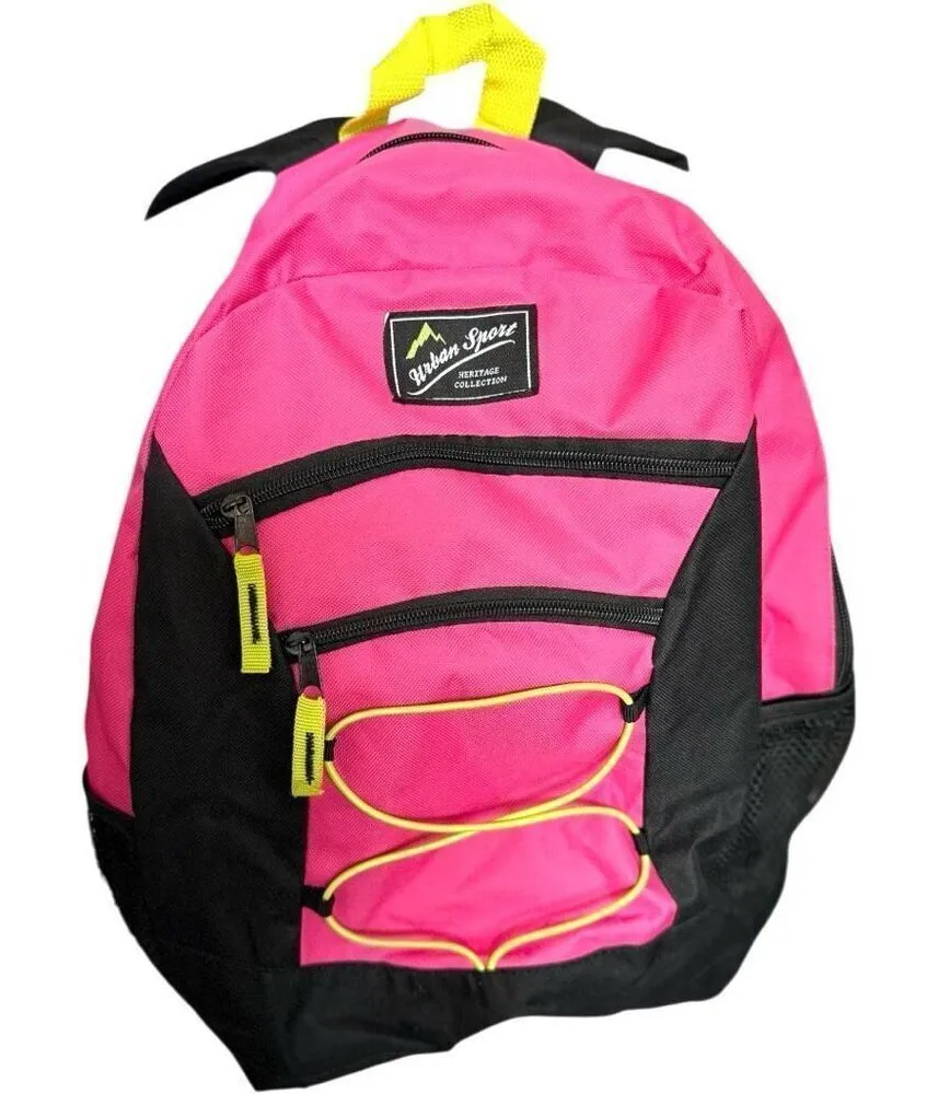 Womens Youth Girls Urban Sport Bright Pink Heritage Collection Backpack