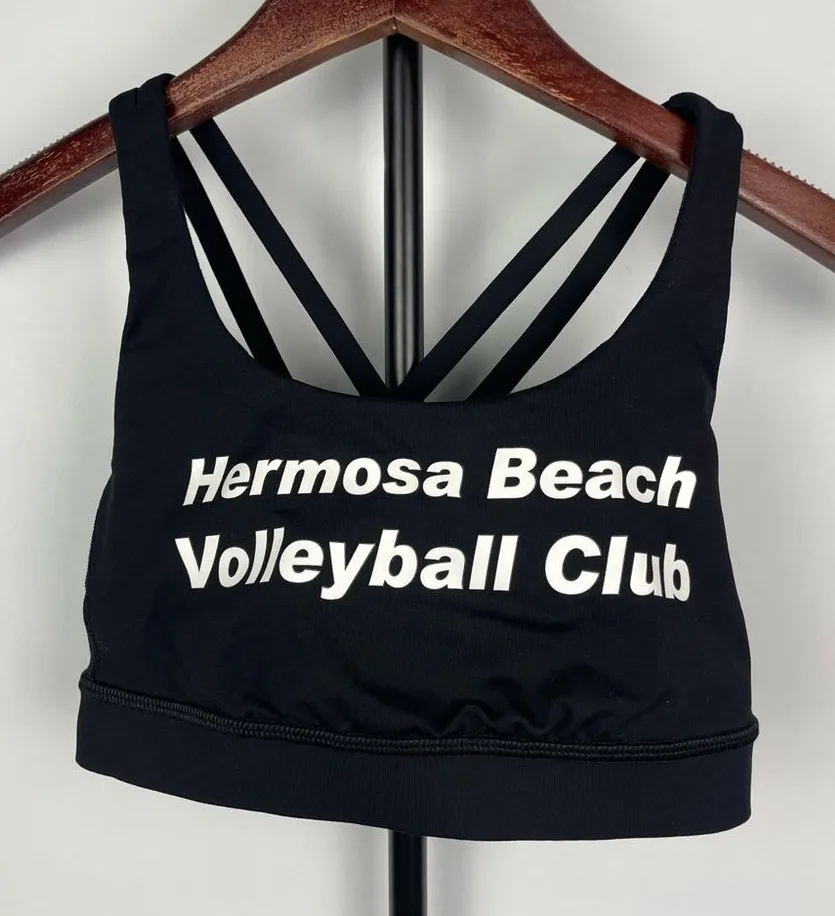 Lululemon Black Energy Criss Cross Back Sports Bra Size 2