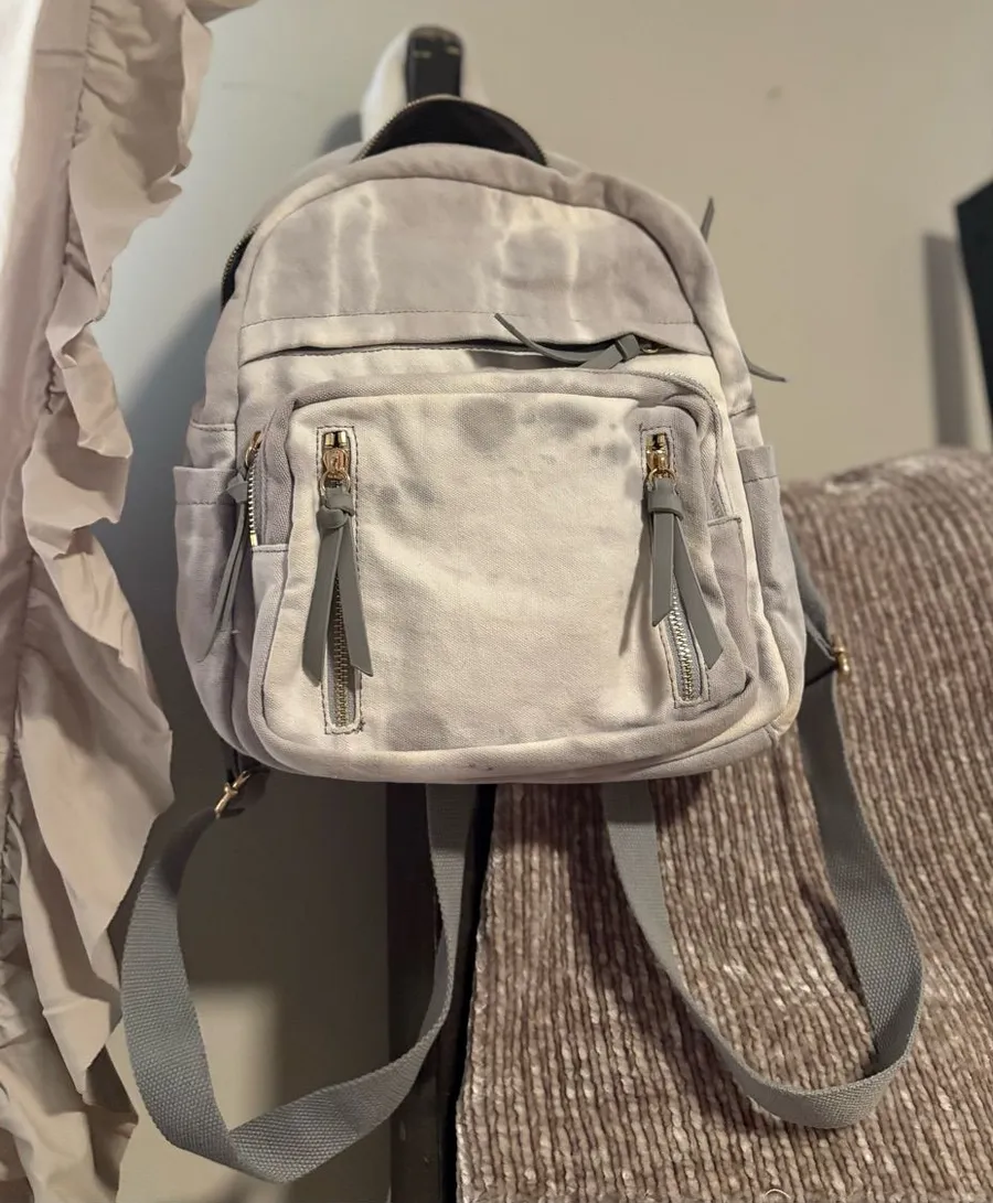 Women’s Light Gray Mini Backpack