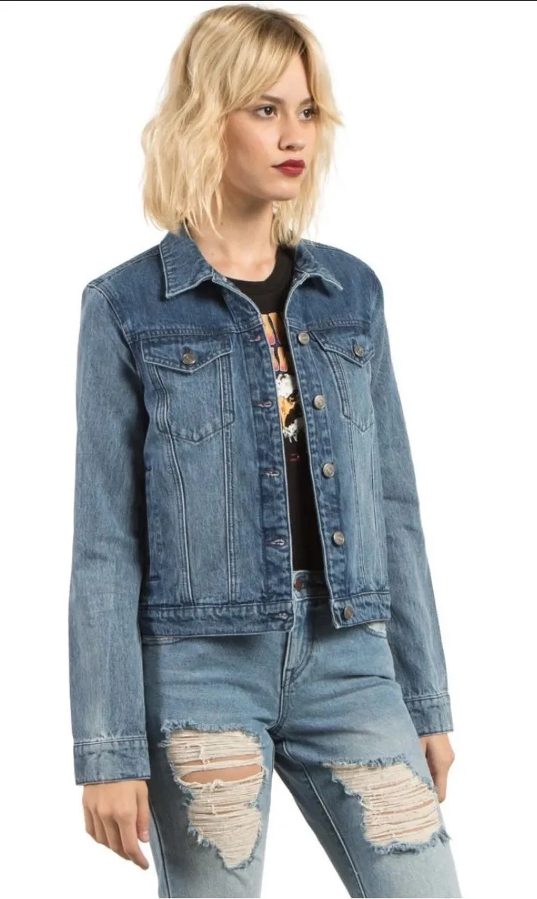 STONE ROW DENIM JACKET XS Blue