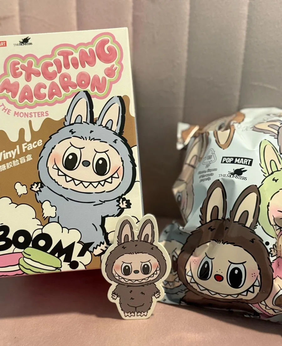 Authenticated POP MART Exciting Macaron Vinyl Labubu