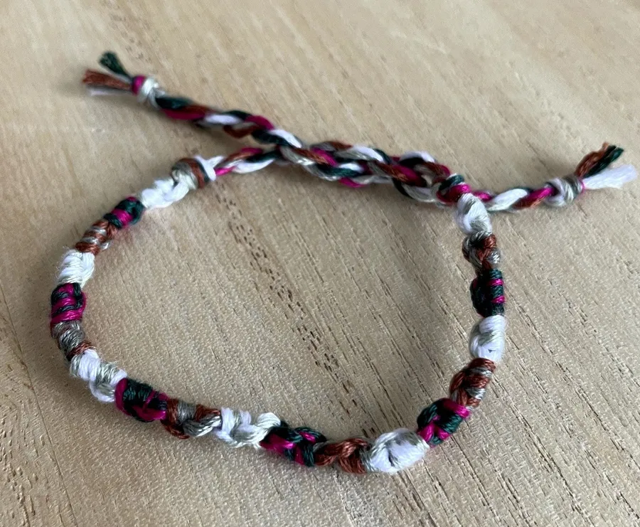 Christiana Bracelet anklet trendy comfortable tie embroidery thread woven gift