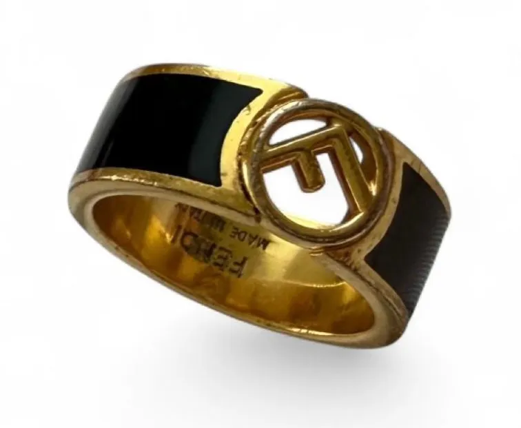 Fendi F fendita two-tone ring