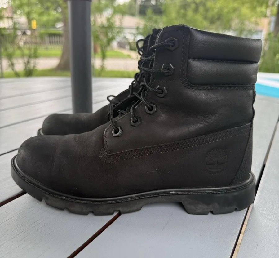 Timberland Women's Linden Woods 6 Inch Waterproof Boots Black A156S Size 6