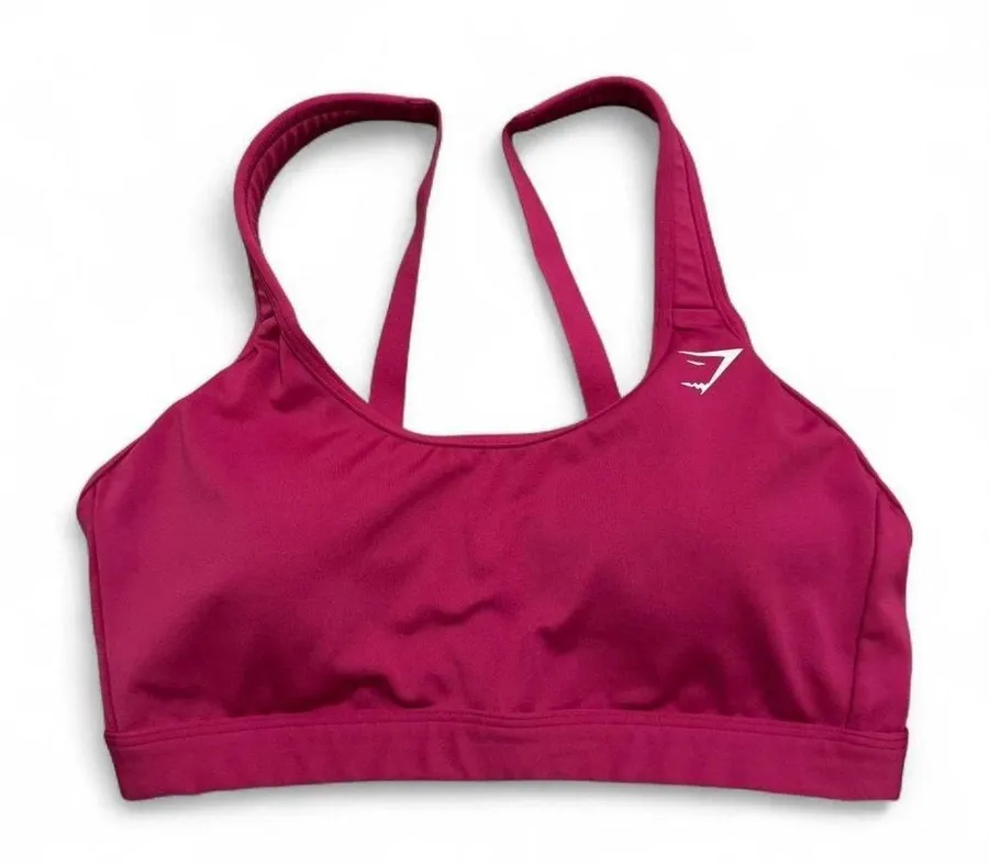 Gymshark hot pink scoop neck sports bra