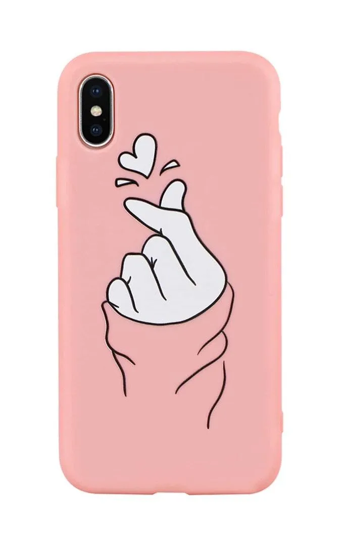 iPhone 11 case hand Pink