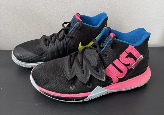 Nike Kyrie 5 Just Do It Black Volt Hyper Pink (AO2918-003) Men's Size 7 W 8.5