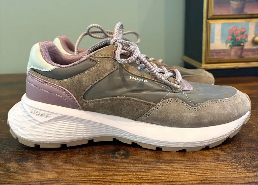 Hoff Women's Taupe Mauve Athletic Sneaker Budapest II Size 8 EU 39 Brown