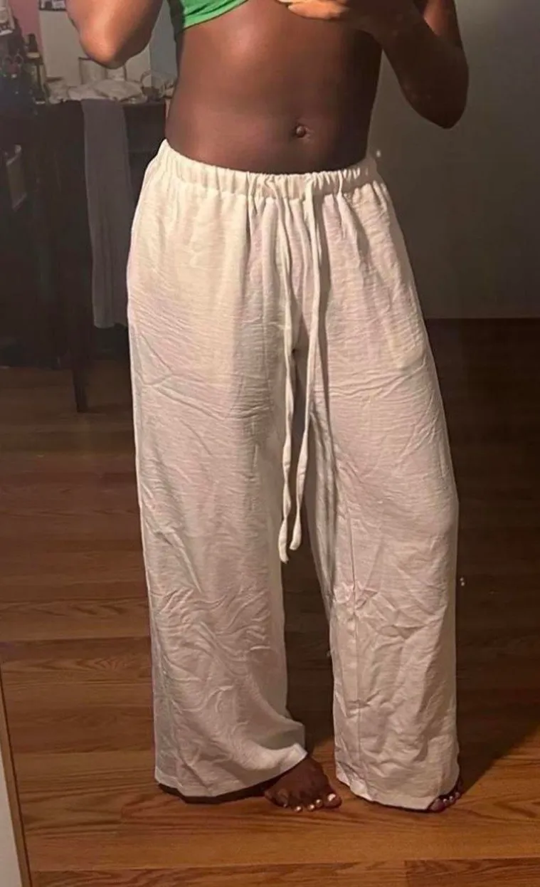 White Linen Pants