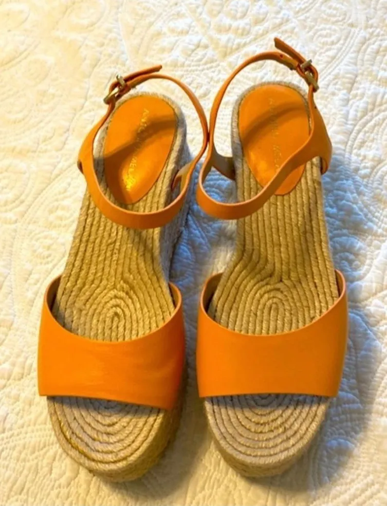 ANTONIO MELANI Orange Espadrille Shoes