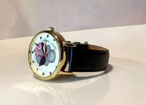 Betsey Johnson Glitter Scull Watch