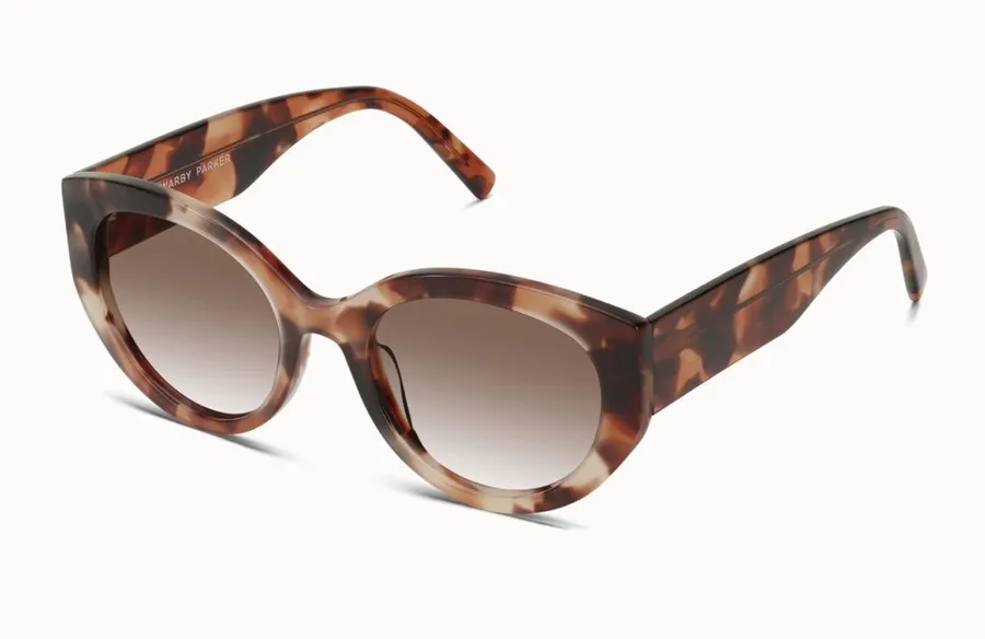 Warby Parker Samira Tortoise Cat-Eye Sunglasses in Brown Gradient