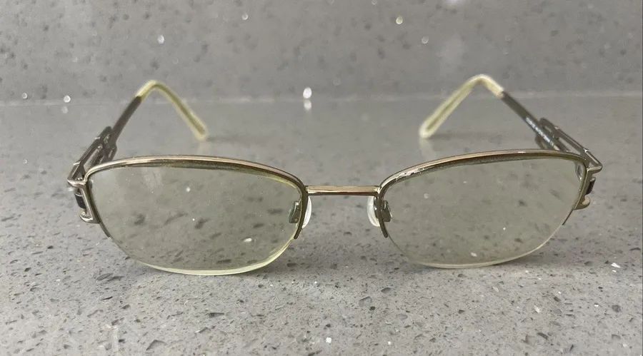 ELLE EL18779 COLOR-GD Eyeglasses Frames ONLY Half Rim 50-18-135 Gold