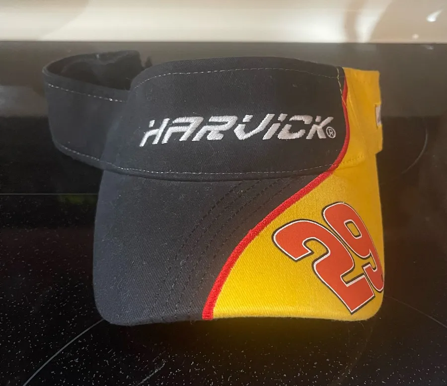 Chase Authentics Kevin Harvick #29 NASCAR Visor Hat OS Black Yellow Red racing