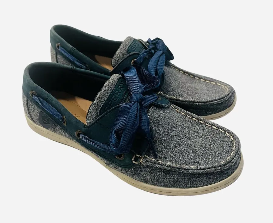 Sperry Women’s Two-Tone Blue Denim Boat Shoes
