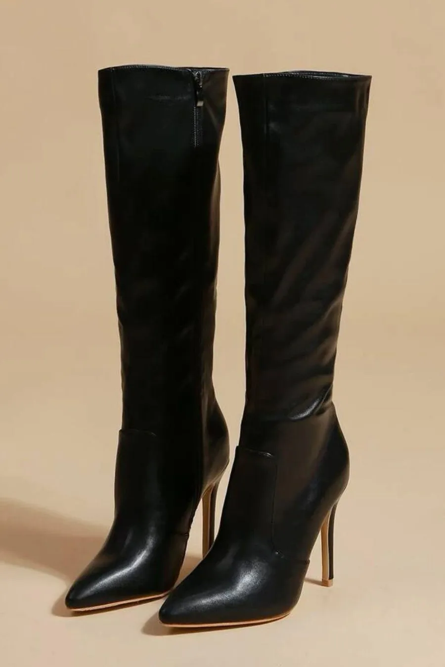 Heeled Knee high Black Boots