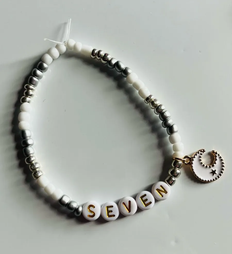 Taylor Swift Eras Tour Friendship Bracelet Seven Folklore Charm