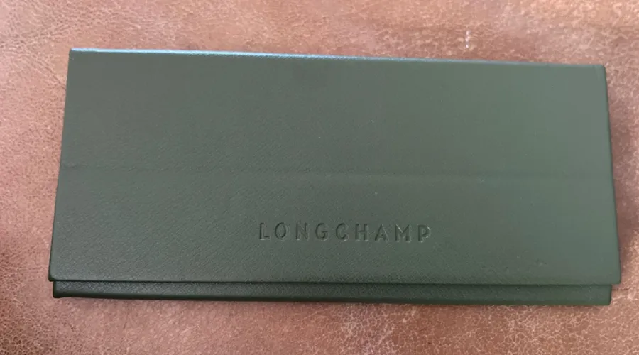 Longchamp Forest Green Collapsible Sunglasses Case Only