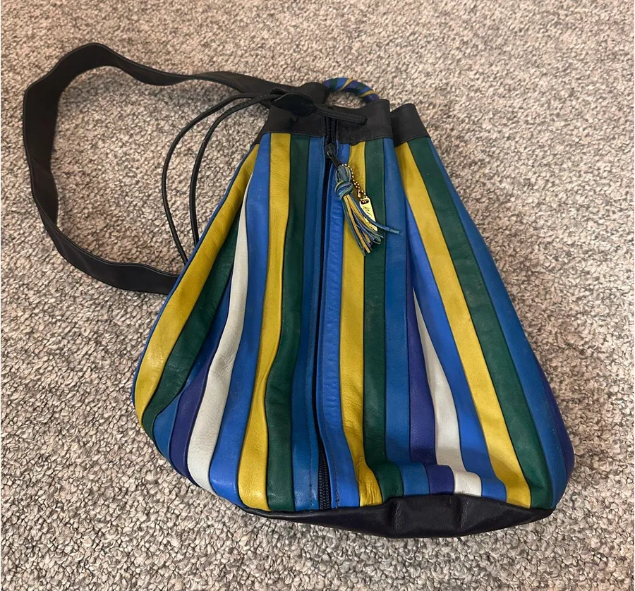 Lord & Taylor Multicolor Striped Bag
