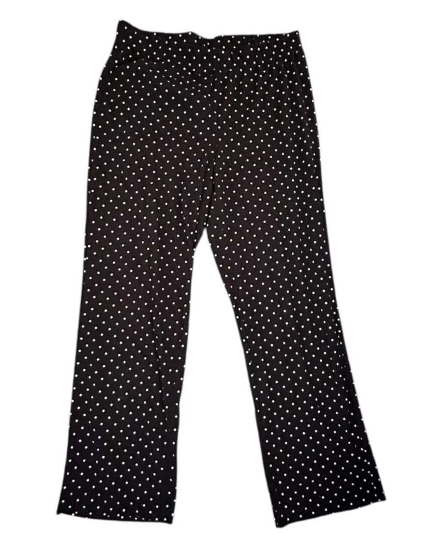 Black and White Polka Dot Pajama Pants Size Large