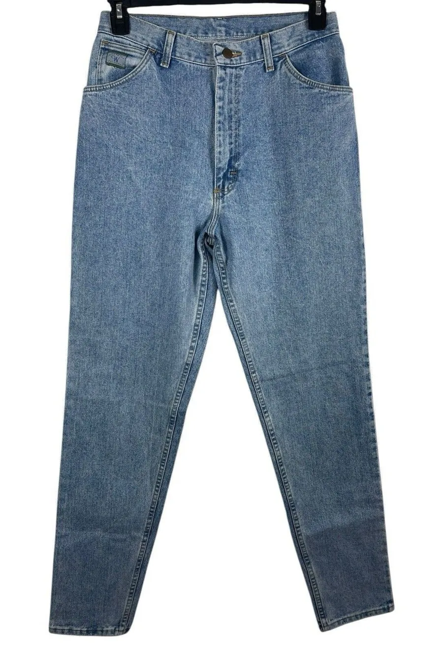 VTG Wrangler Med Wash High Waist Mom Jeans 90s 12 X 34
