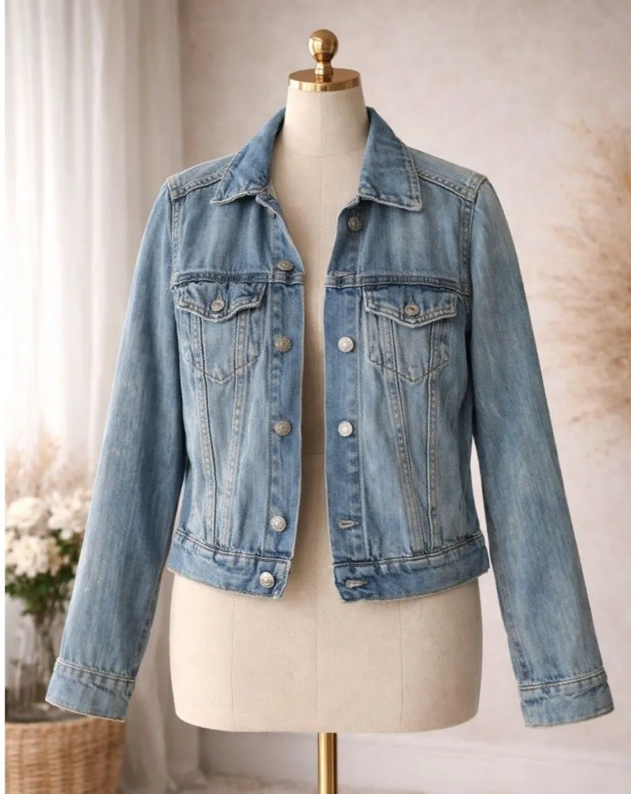 Denim Trucker Jacket - Light Blue