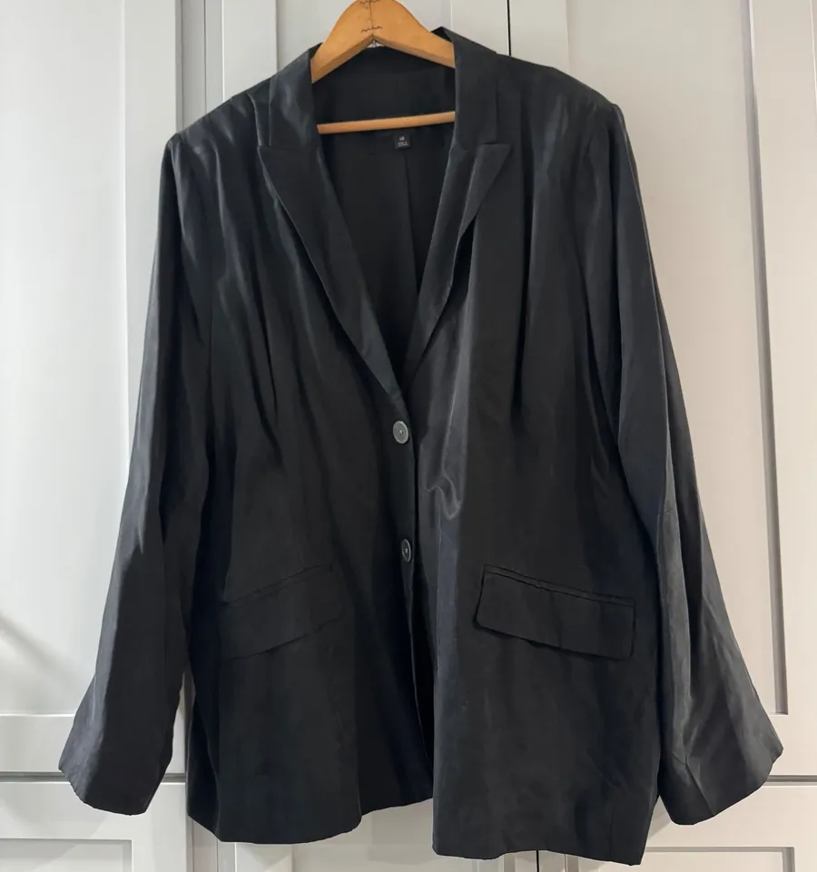 J. Crew Womens Blazer Jacket Size 18 Black Career Business Office Professional