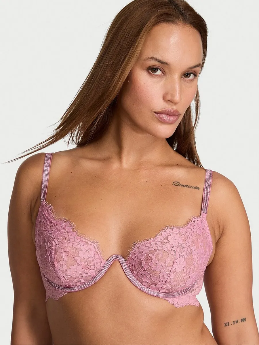 victoria's secret twinkle lace monowire Bra