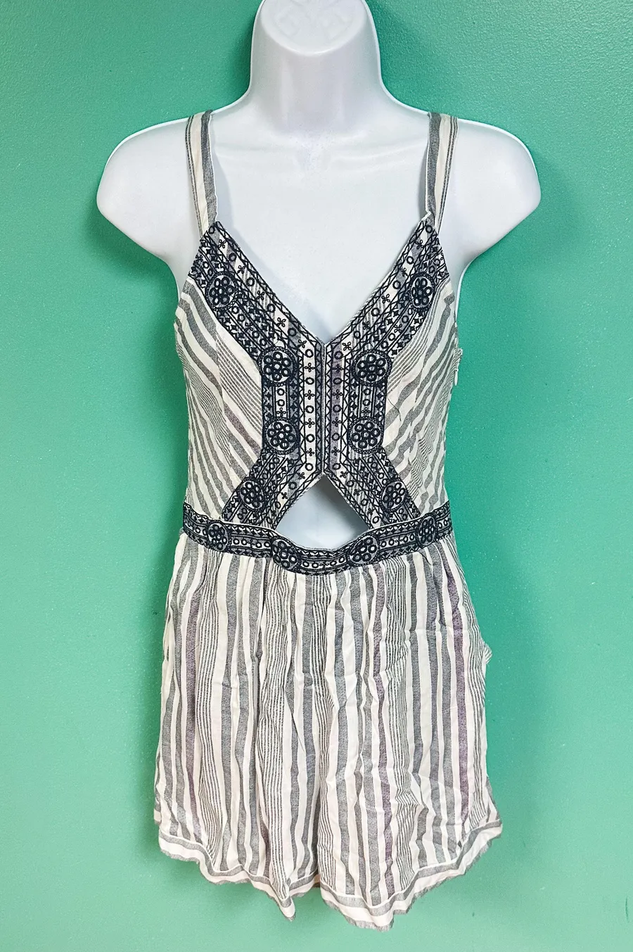Japna Striped Bohemian Romper