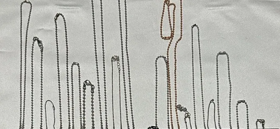 J417 Bulk Bundle of 18 Necklaces Ball Chain Style