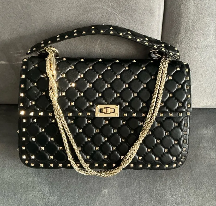 Dressy Quilted Studded Chain