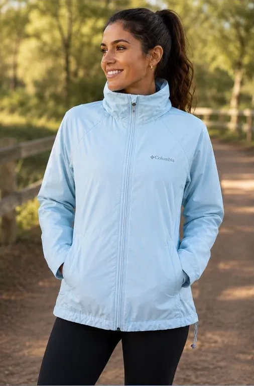 NWOT - M - Columbia - Women’s Light Blue Insulated Jacket hooded