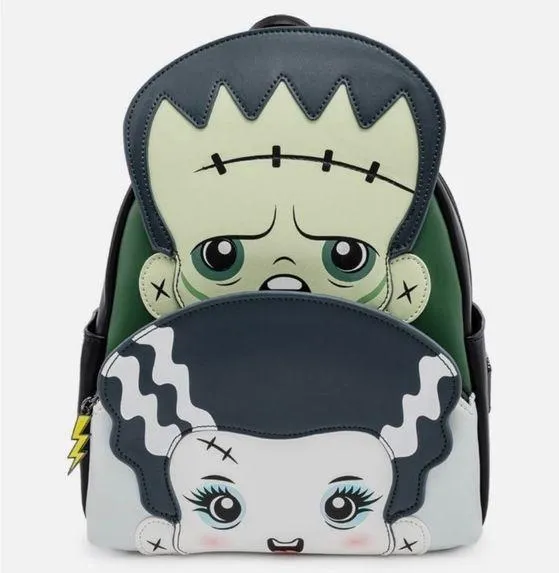 Loungefly Universal Monsters Frankenstein & Bride Cosplay Mini Backpack